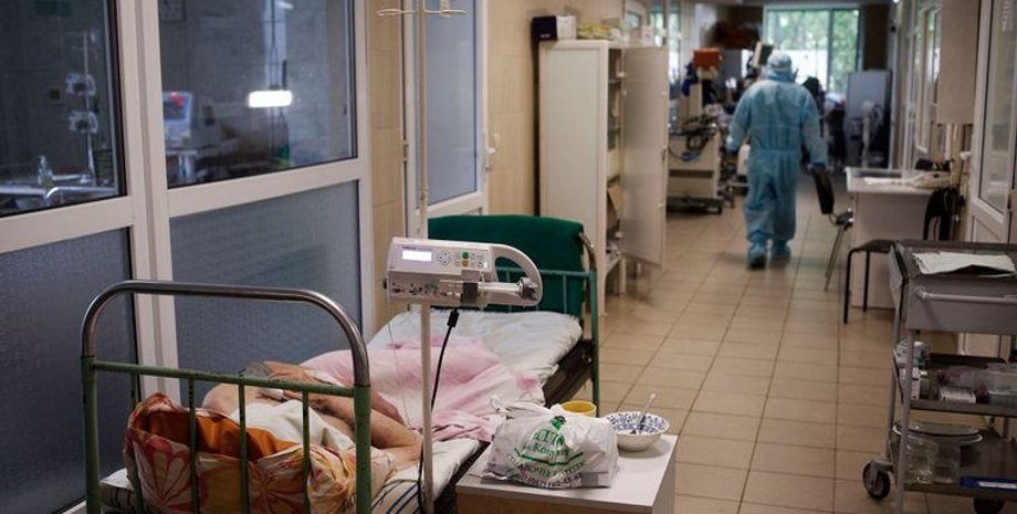 больница, коридор, больные