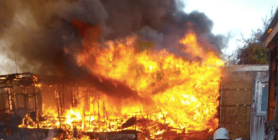 пожар, база отдыха, затока