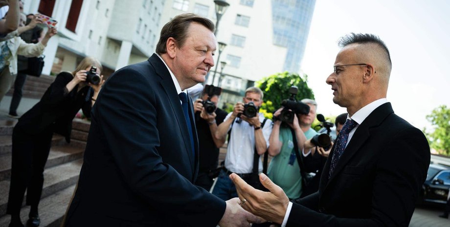 Сергій Алейник, Петер Сіярто, міністр закордонних справ Угорщини