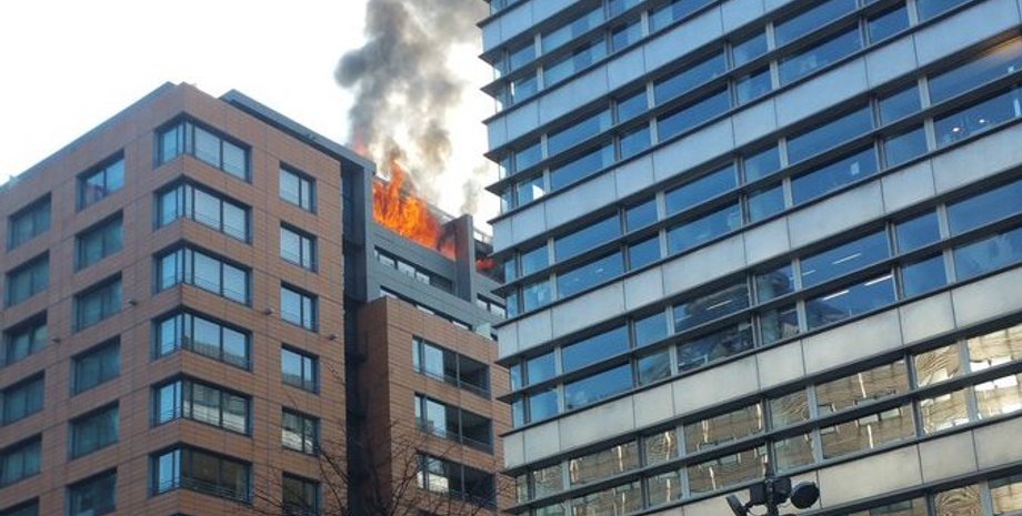 Пожар в берлинском отеле / Фото: twitter.com/ErmBln