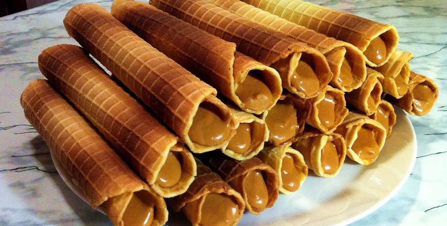 вафельные трубочки