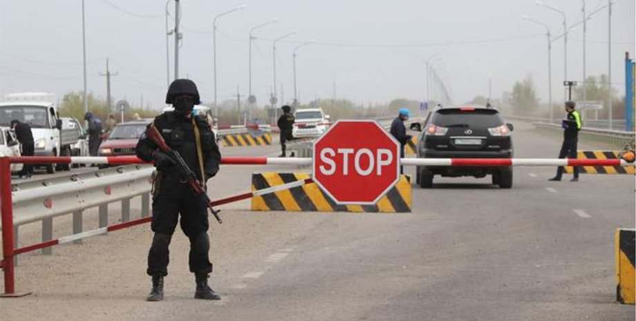 Блокпост, выезд из Николаева