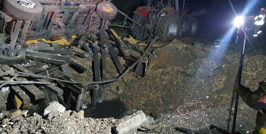 Падіння російських ракет на територію Польщі