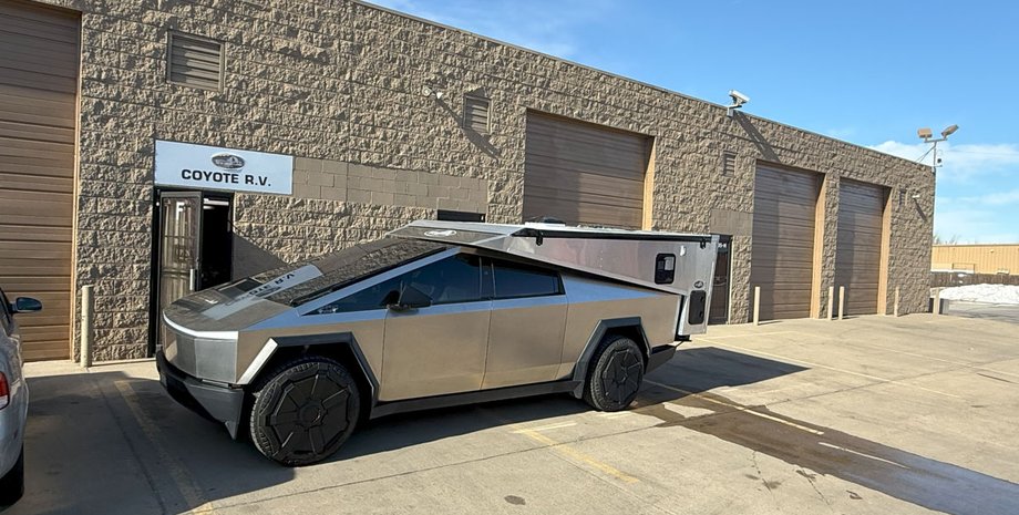 автодом Tesla Cybertruck, Tesla Cybertruck, тюнинг Tesla Cybertruck, пикап Tesla, дом на колесах
