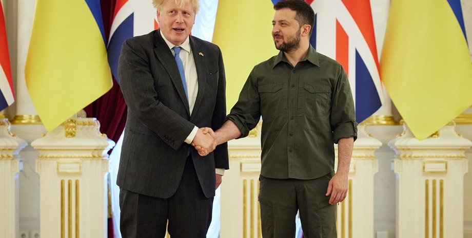 Борис Джонсон Владимир Зеленский встреча саммит переговоры