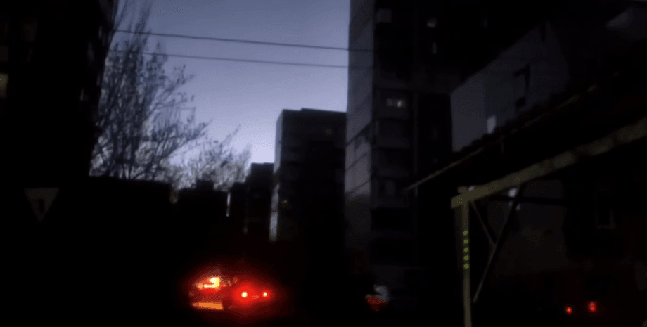 Блэкаут в Донецке Донецк