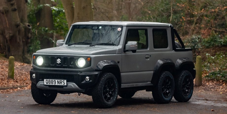 Suzuki Jimny, тюнинг Suzuki Jimny, пикап Suzuki Jimny, шестиколесный Suzuki Jimny, шестиколесный пикап