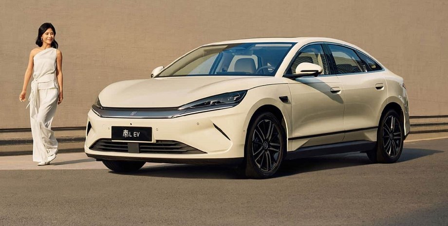 BYD Qin L, новый BYD Qin L, электромобиль BYD, седан BYD, седан BYD