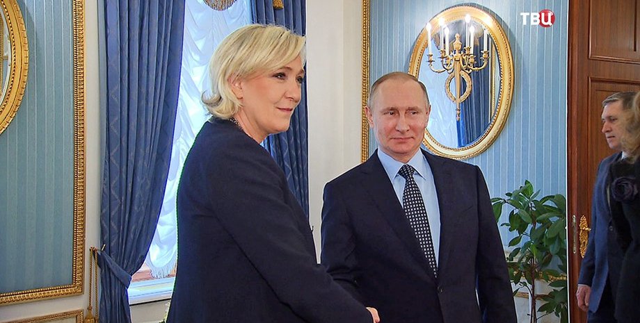 марин ле пен, владимир путин