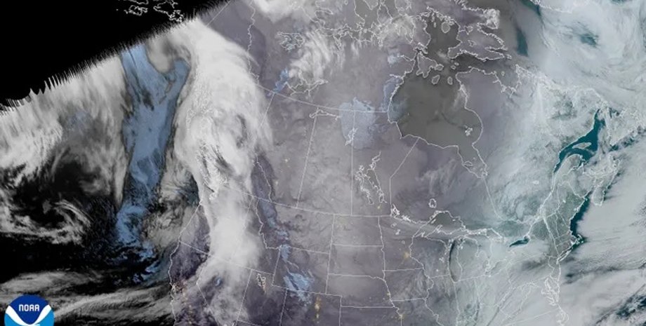 зимний шторм, снежная буря