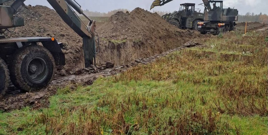 возведение фортификаций, Польша, граница с РФ