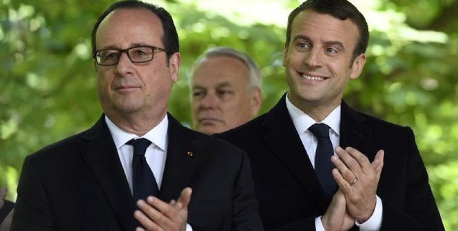 Франсуа Олланд и Эммануэль Макрон / Фото: ЕРА