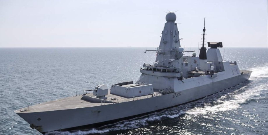 есмінець, есмінець HMS Defender, королівський флот, ПП з HMS Defender в Чорному морі