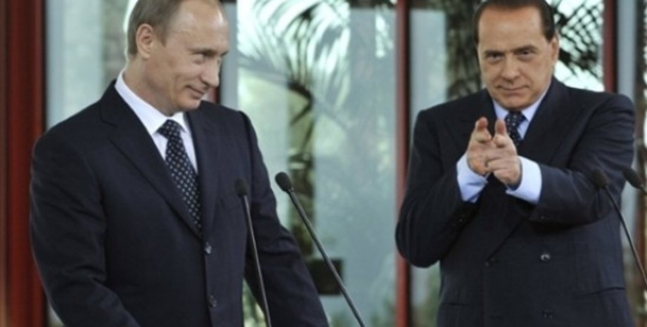Сильвио Берлускони и Владимир Путин / Фото: "ТСН"