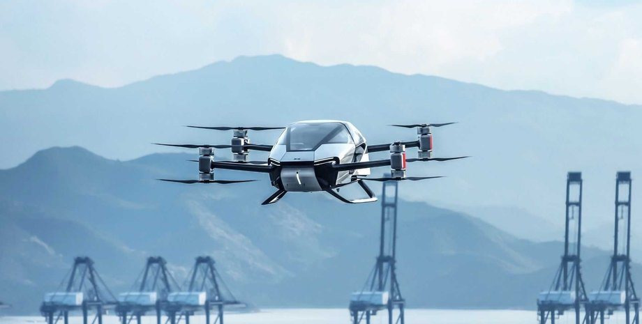 XPeng Voyager X2, воздушное такси XPeng, летающее такси XPeng, беспилотник XPeng, летающее такси, воздушное такси