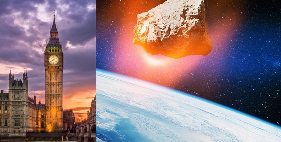 Биг-Бен, астероид, космос, Земля, 2023 DZ2