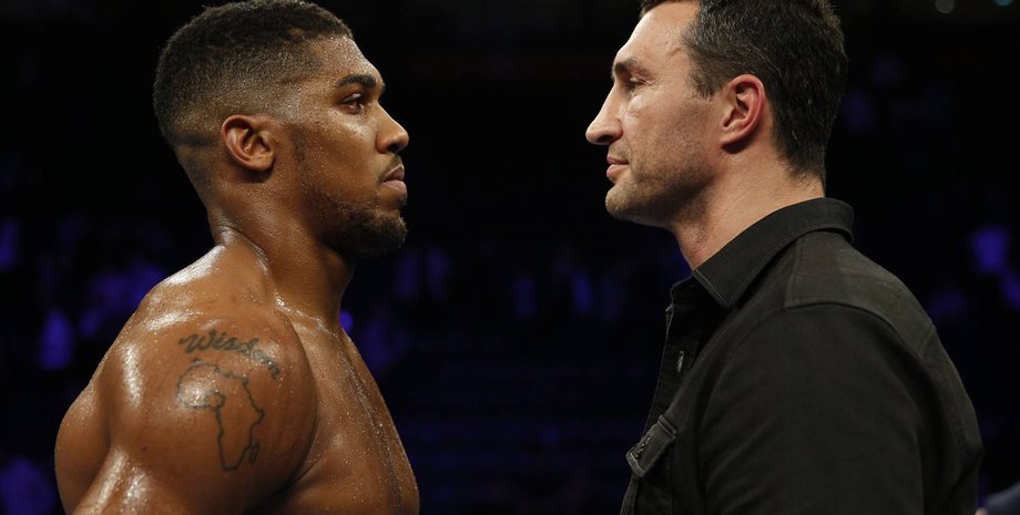 Энтони Джошуа и Владимир Кличко / Фото из открытых источников