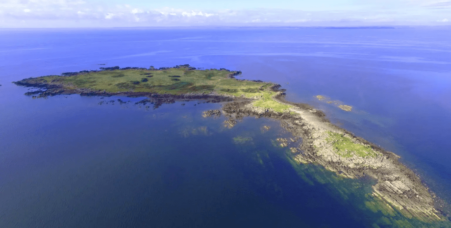 Остров Барлокко, остров, природа, Шотландия, побережье, необитаемый остров