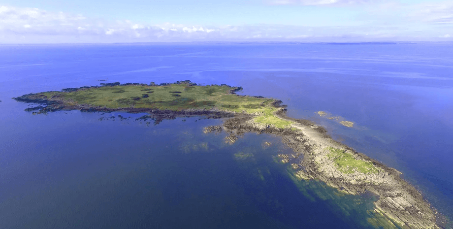 Остров Барлокко, остров, природа, Шотландия, побережье, необитаемый остров