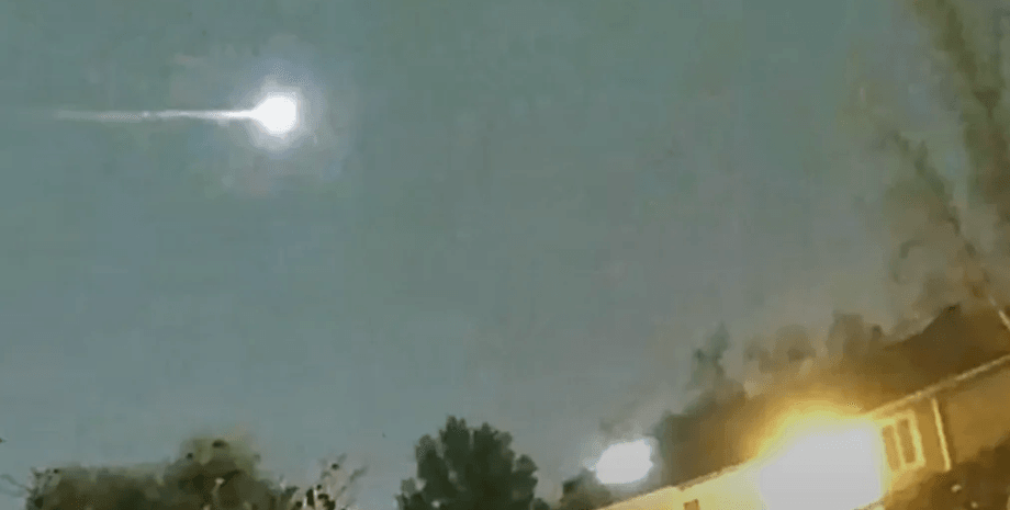 Огненный шар, метеор, небо, космический мусор,