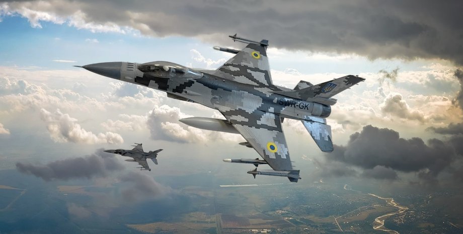 самолет  F-16, истребитель  F-16, бомбардировщик  F-16