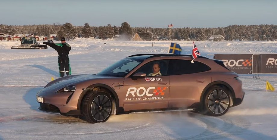 Porsche Taycan Cross Turismo, Porsche Taycan, электромобиль Porsche Taycan, печь пончики, мировой рекорд