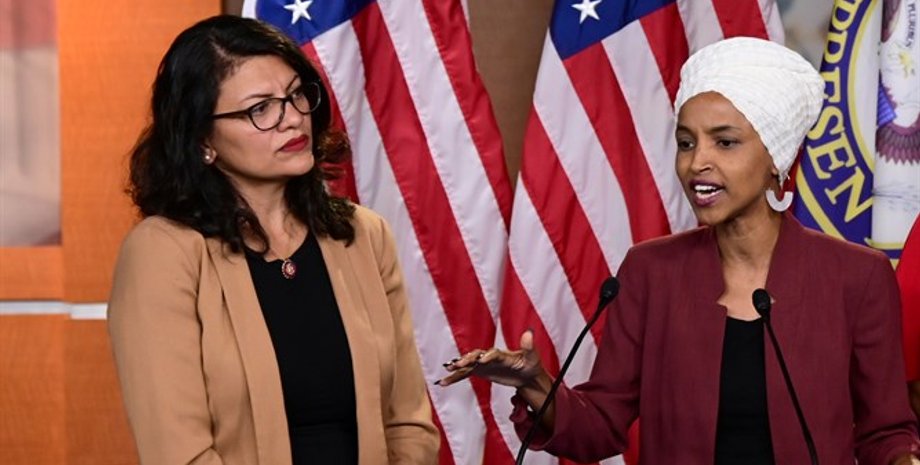 Ильхан  Омар и Рашиде Тлайб/Фото: 7kanal.co.il