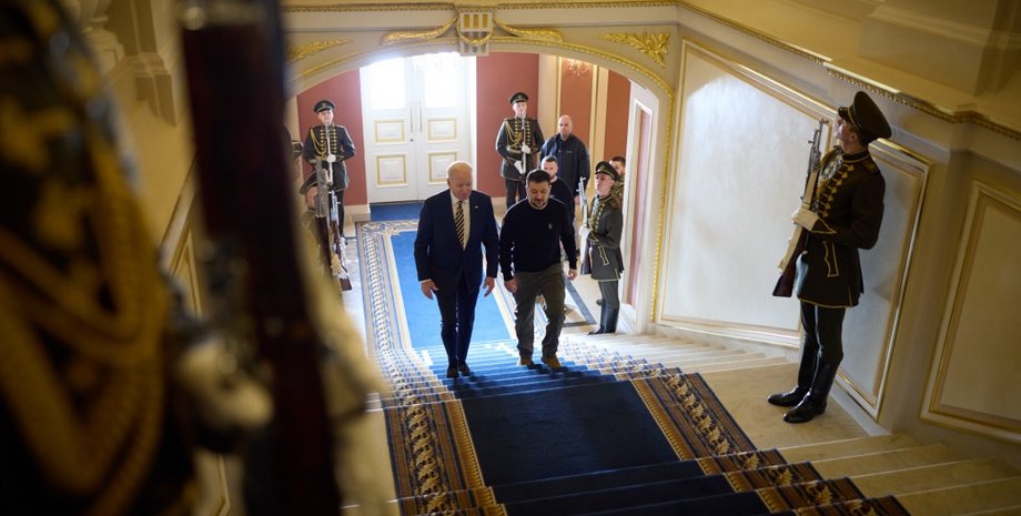 Джо Байден и Владимир Зеленский