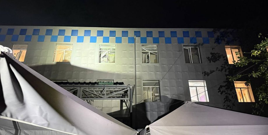 пожар из-за атаки в Одессе