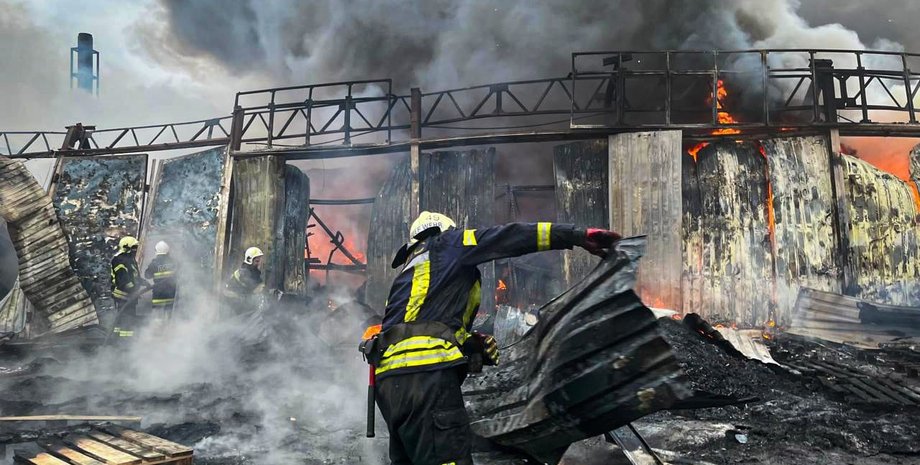 пожар, Фастов пожар, центр управления отходами, центр управления отходами