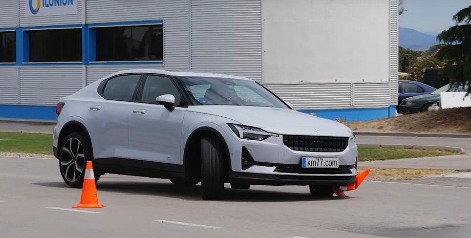 Volvo Polestar 2, Polestar 2, лосиный тест, электромобиль Volvo, новый Polestar 2