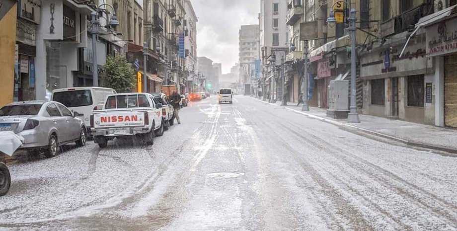 снігопад, єгипет