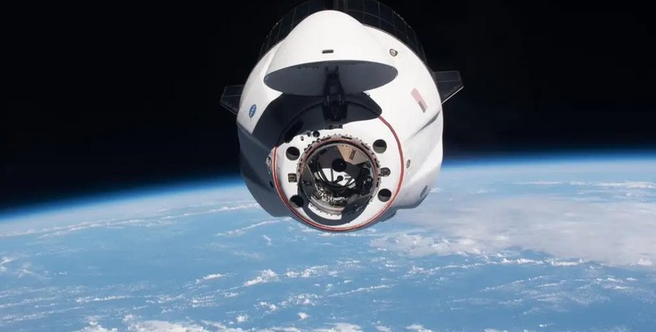 Crew Dragon, космос, Земля, МКС