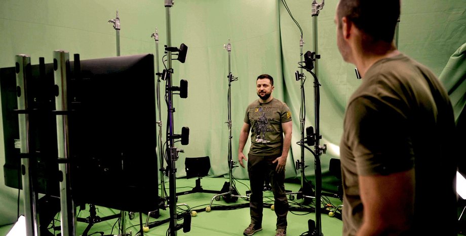 Владимир Зеленский обращение Хромакей технологии 3D