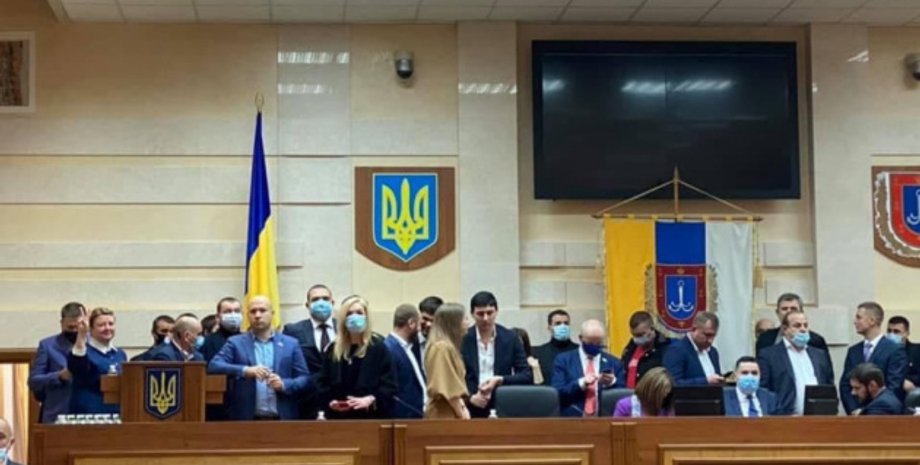 Одесский облсовет, Одесса, Драка, ОПЗЖ, Партия Шария, За будущее, Блокирование трибуны