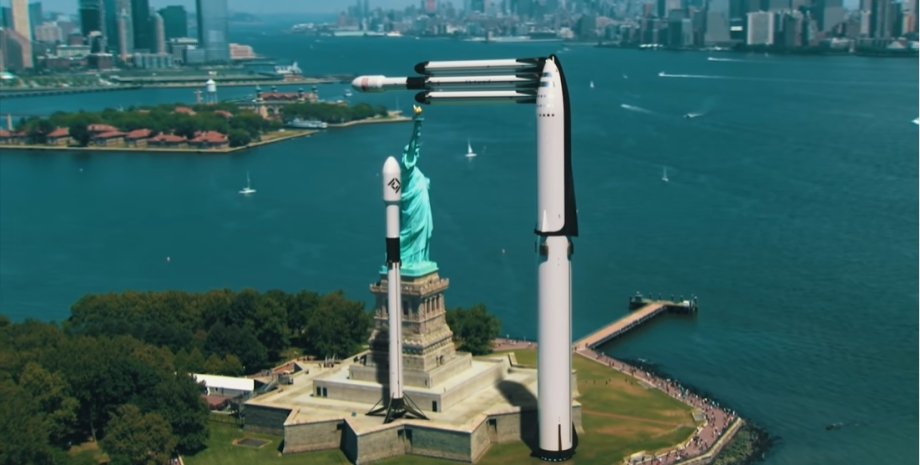 SpaceX, Falcon Heavy, Falcon 9, Статуя Свободи