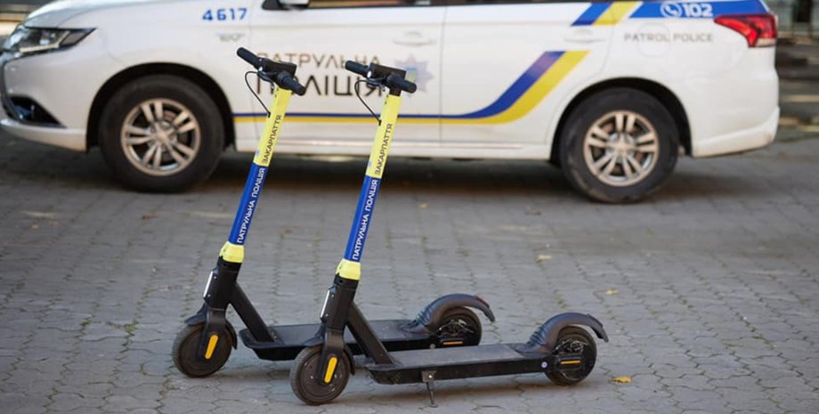 Патрульная полиция, самокаты