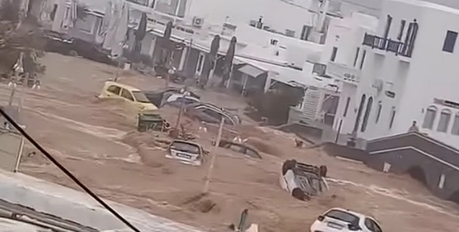 греция, греция потоп, греция наводнение, парос, миконос