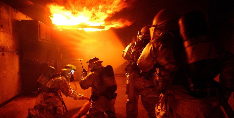 Пожежні, пожежа, фото