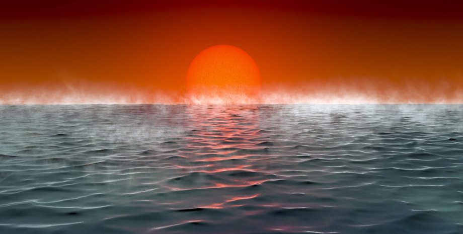 экзопланеты, класс Hycean, вода, иллюстрация