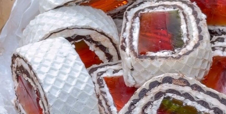 вафельний рулет із желе