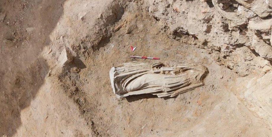 история, Турция, Филиск, статуя, римский период, эллинистический период, эпоха, Муза, культура, археология, святилище, античность, мрамор, скульптура