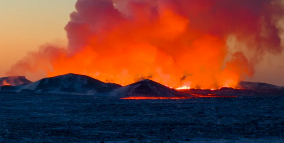 виверження вулкана, гріндавік, ісландія