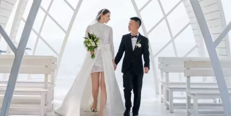 Китаєць одружився з білорускою, вона на голову за нього вища, історія кохання незвичної пари
