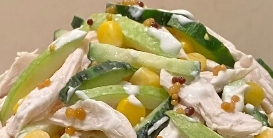 салат, салат с курицей салат, салат с курицей, полезный салат, рецепт салата