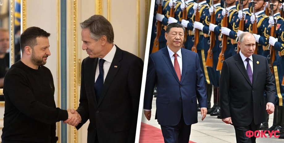 Ентоні Блінкен, Володимир Путін, Володимир Зеленський, Сі Цзіньпін