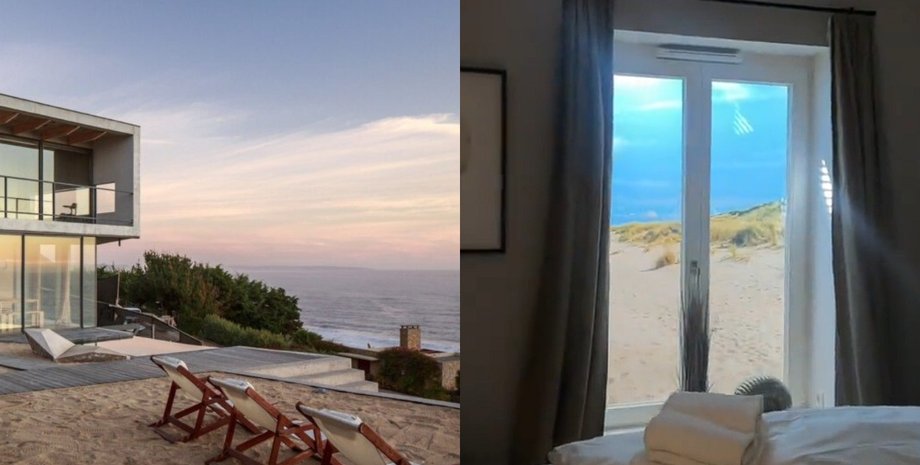 Будинок на березі моря, вид з вікна, вид на море, хвилі, відпочинок на пляжі, житло Airbnb, орендоване житло, відпочинок на морі