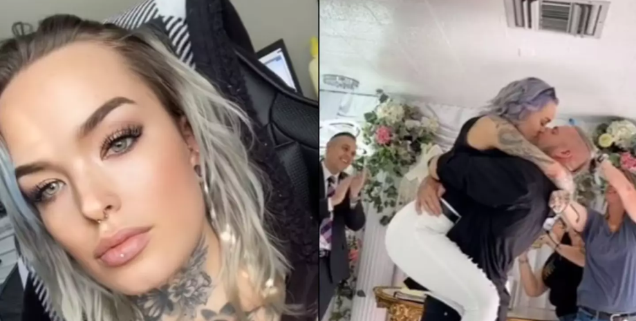 Свадьба с отчимом, девушка вышла замуж за мужчину постарше Свадьба с отчимом, девушка вышла замуж за мужчину постарше, блогерша, свадьба, необычная свадьба, скандальная свадьба,