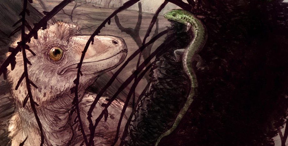 Sciroseps pawhuskai, дейноніх, динозаври, природа, малюнок