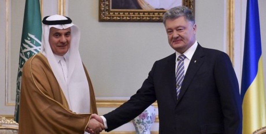 Король Саудовской Аравии и Петр Порошенко / Фото: president.gov.ua